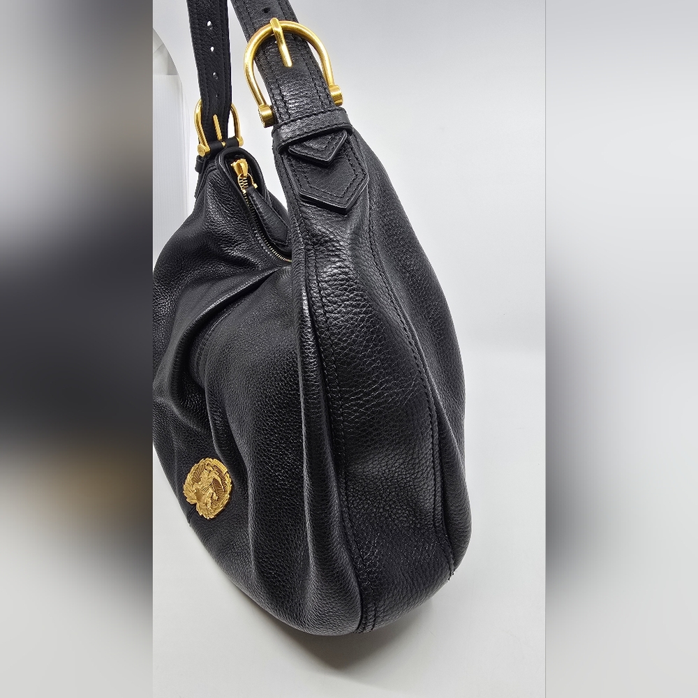 Burberry Prorsum Pebbled Leather Hobo Bag - Picture 4 of 16